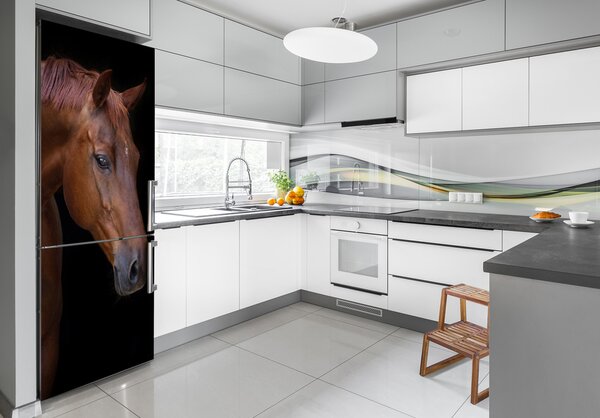Nálepka fototapeta lednička Portrét koně FridgeStick-70x190-f-114030424