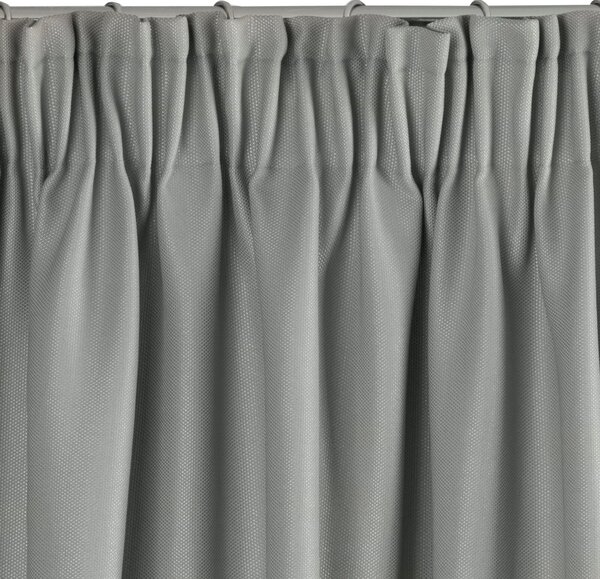 ZATEMŇOVACÍ ZÁVĚS NA PÁSCE AGGIE 140X270 CM ŠEDÁ