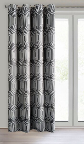 ZATEMŇOVACÍ ZÁVĚS NA KROUŽCÍCH DIADEM 140X250 CM GRAFITOVÁ