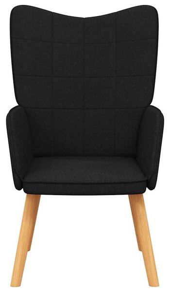 Relaxační židle černá textil 327925