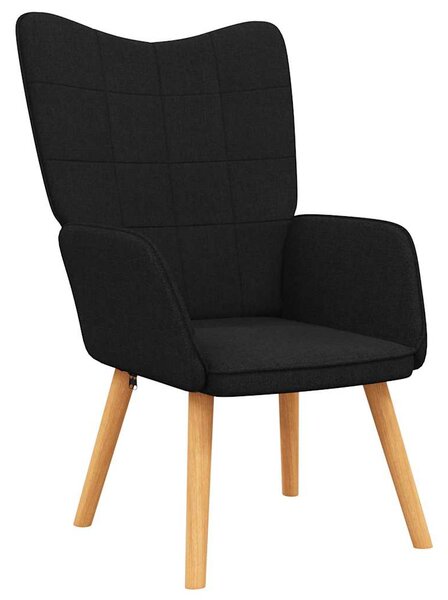 Relaxační židle černá textil 327925