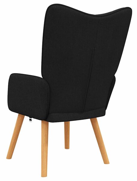 Relaxační židle černá textil 327925