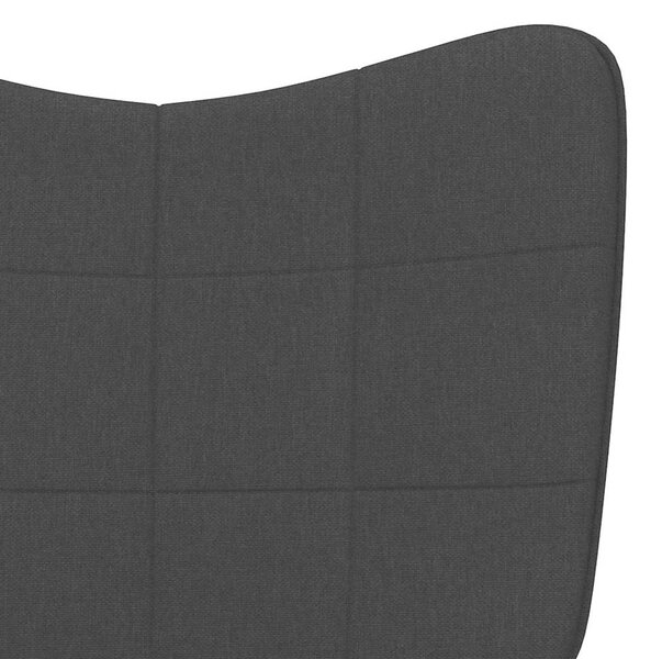 Relaxační křeslo černé textil 327947