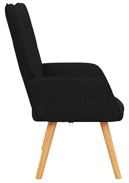Relaxační židle černá textil 327925