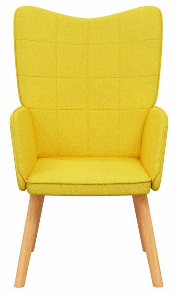 Relaxační křeslo hořčicově žluté textil 327926