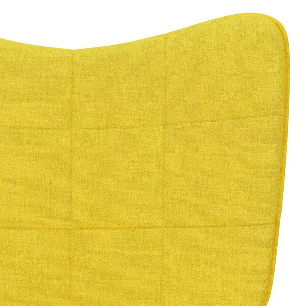 Relaxační židle hořčicově žlutá textil 327948