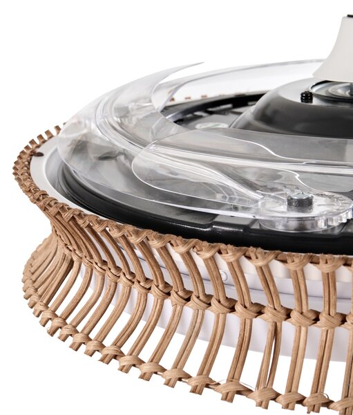 Stropní ventilátor se světlem OLETA s dálkovým ovládáním LED Bílá
