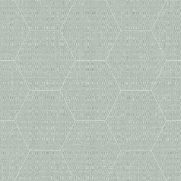 Geometrická vliesová tapeta s hexagony 148750, Blush, Esta Home