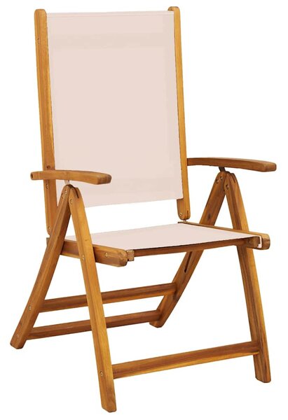 9dílný zahradní jídelní set masivní akáciové dřevo a textilen 3279277