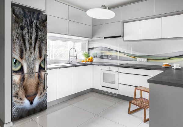 Nálepka fototapeta lednička Oči kočky FridgeStick-70x190-f-114220094