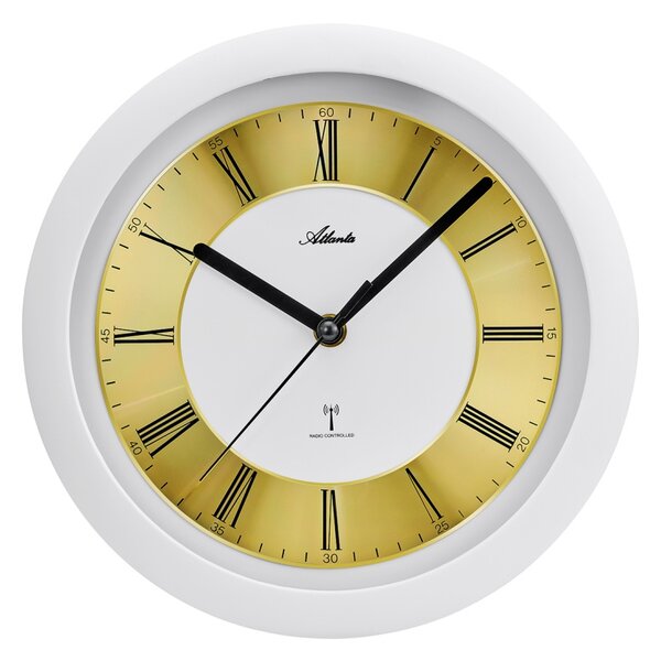 Designové nástěnné hodiny AT4508-0 Atlanta řízené signálem DCF 25cm