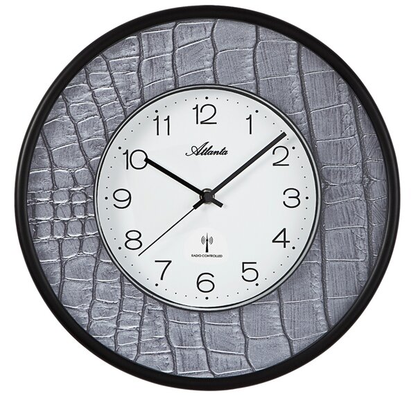 Designové nástěnné hodiny AT4540-7 Atlanta řízené signálem DCF 34cm