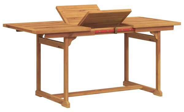 7dílný zahradní jídelní set masivní akáciové dřevo a textilen 3279325