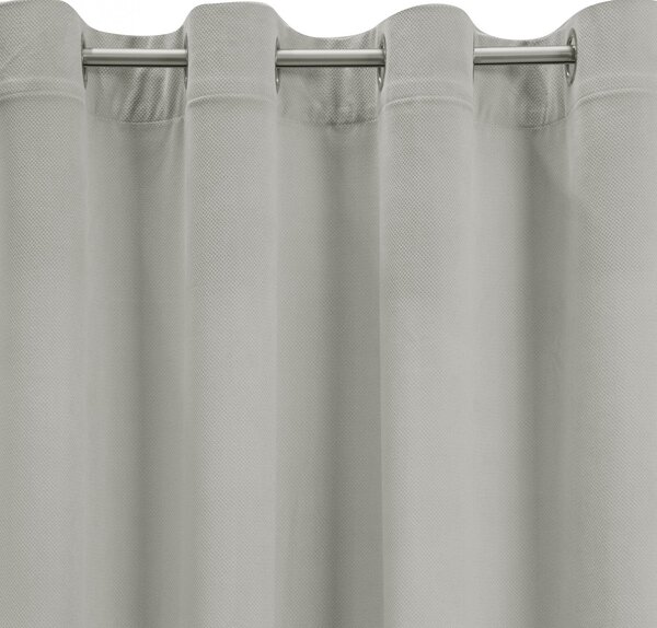 ZATEMŇOVACÍ ZÁVĚS NA KROUŽCÍCH MILO 140X250 CM ŠEDÁ