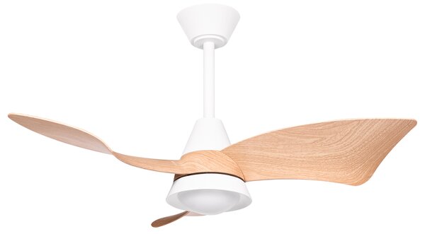 Stropní ventilátor se světlem HAINES s dálkovým ovládáním LED Bílá