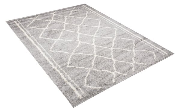 Makro Abra Kusový koberec Shaggy DELHI 2655A šedý Rozměr: 60x100 cm
