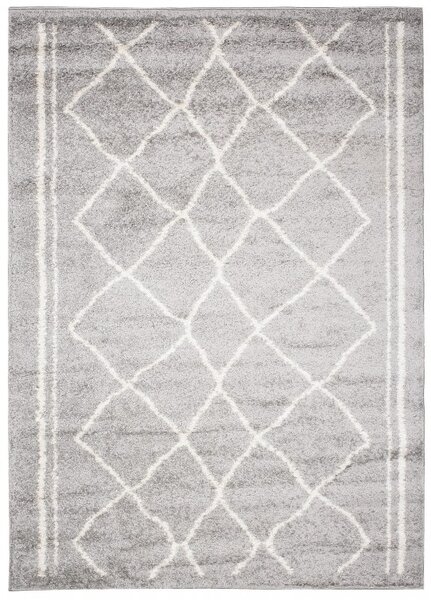 Makro Abra Kusový koberec Shaggy DELHI 2655A šedý Rozměr: 60x100 cm