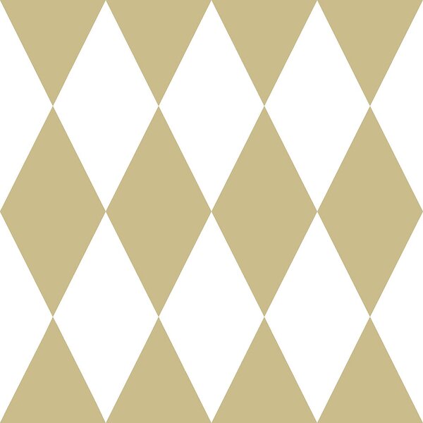 Vliesová tapeta - bílé a zlaté kosočtverce 347669, Precious, Origin