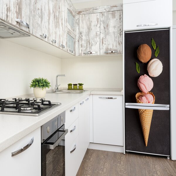 Nálepka na ledničku fototapeta Zmrzlina wafle FridgeStick-70x190-f-114775642