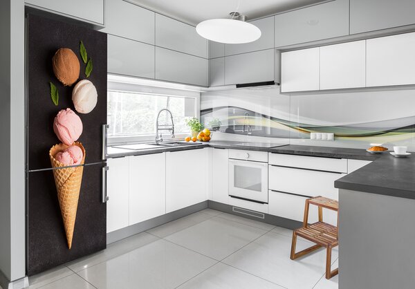 Nálepka na ledničku fototapeta Zmrzlina wafle FridgeStick-70x190-f-114775642