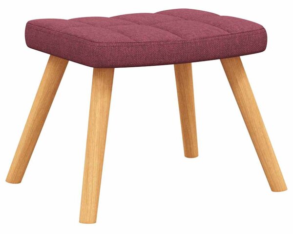 Relaxační křeslo se stoličkou vínové textil 327938