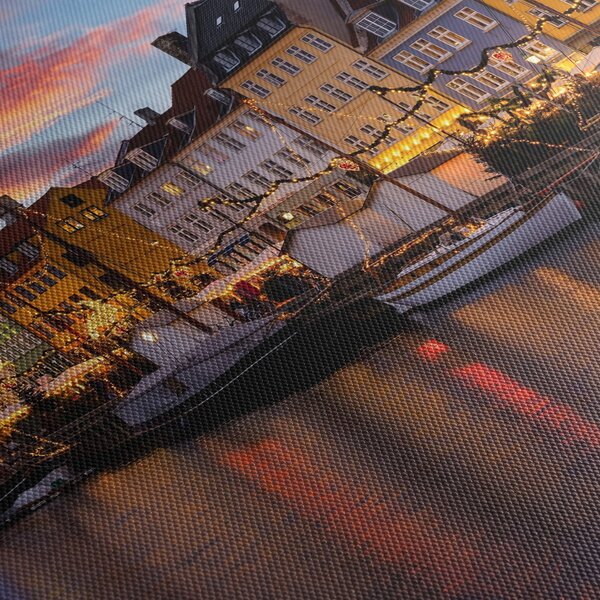 Obraz - Nyhavn, Kodaň (170x50 cm)