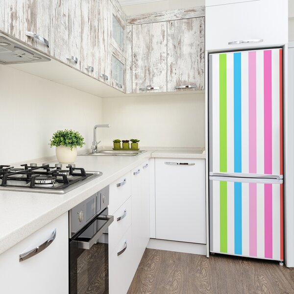 Nálepka s fotografií na ledničku Barevné pásky FridgeStick-70x190-f-114939389
