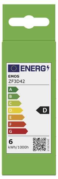 LED žárovka filament ZF3D42 E14, 5,9W, teplá bílá