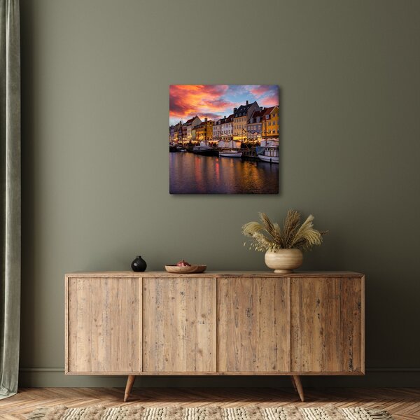 Obraz - Nyhavn, Kodaň (30x30 cm)