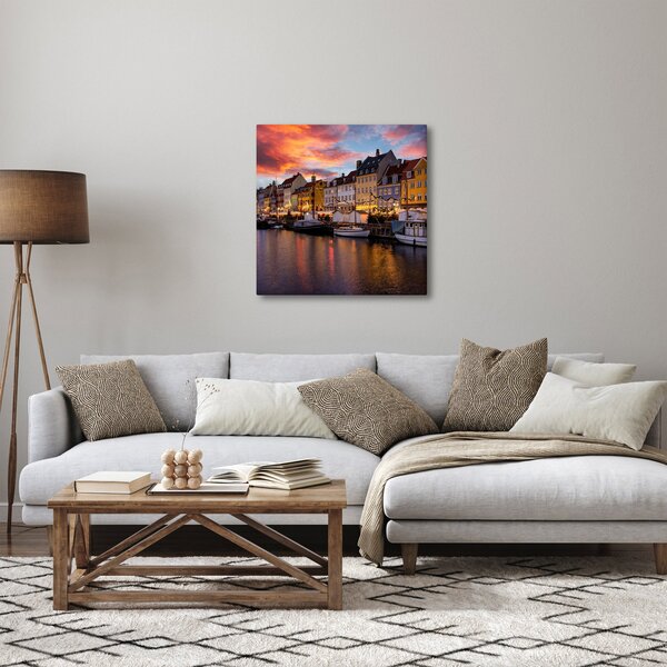 Obraz - Nyhavn, Kodaň (30x30 cm)
