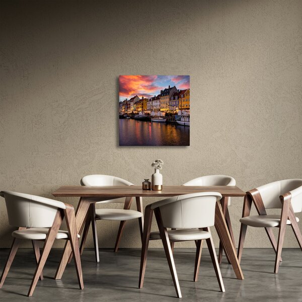 Obraz - Nyhavn, Kodaň (30x30 cm)
