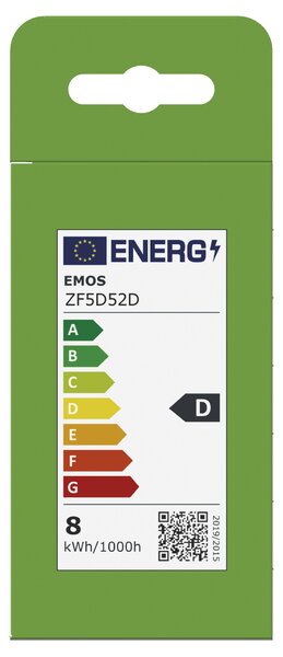 Stmívatelná LED žárovka filament ZF5D52D E27, 7,5W, teplá bílá