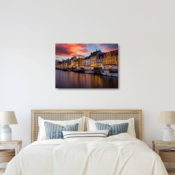 Obraz - Nyhavn, Kodaň (70x50 cm)