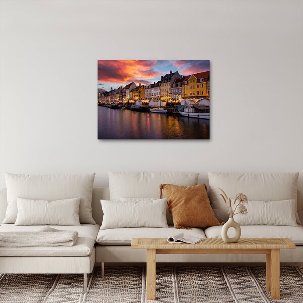 Obraz - Nyhavn, Kodaň (70x50 cm)