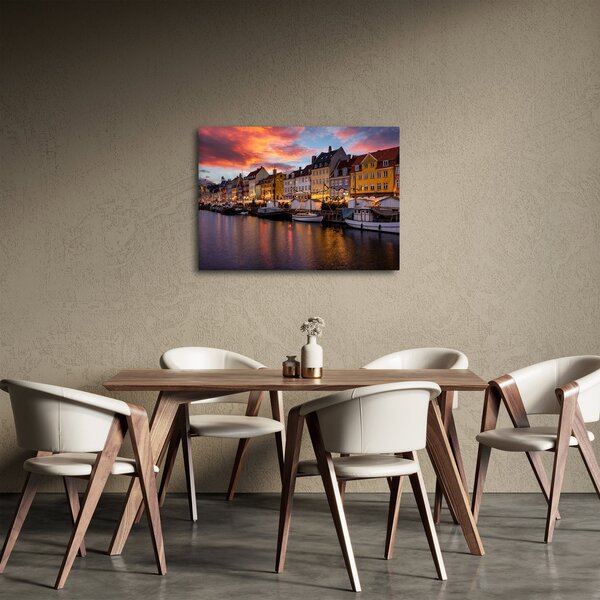 Obraz - Nyhavn, Kodaň (70x50 cm)