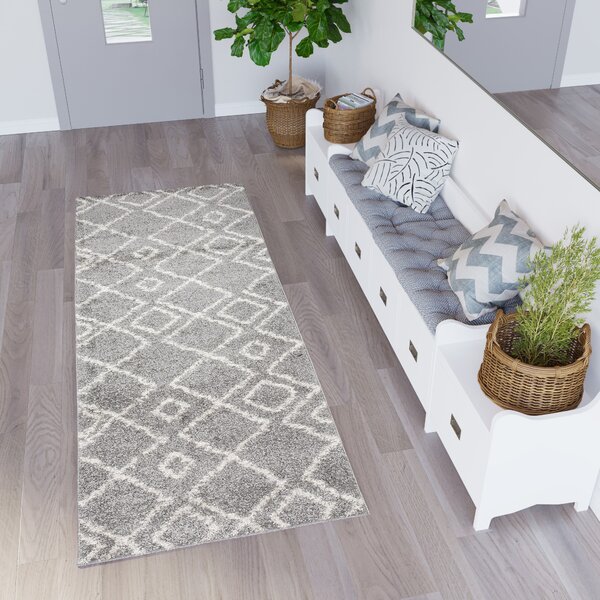 Makro Abra Běhoun Shaggy DELHI 4003A šedý Šíře: 80 cm