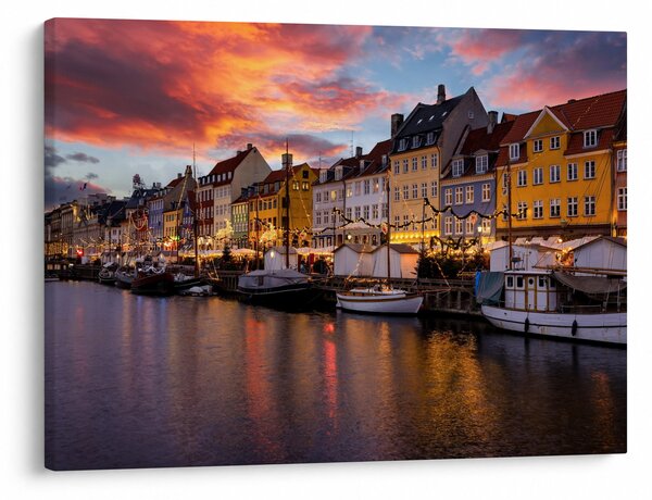 Obraz - Nyhavn, Kodaň (70x50 cm)