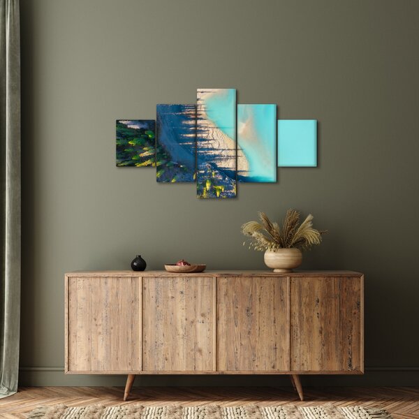 Obraz - Pohled na jezero (125x70 cm)