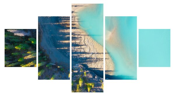 Obraz - Pohled na jezero (125x70 cm)