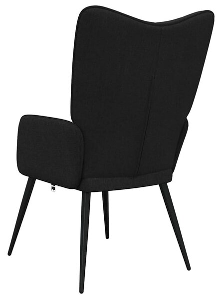 Relaxační křeslo černé textil 327947
