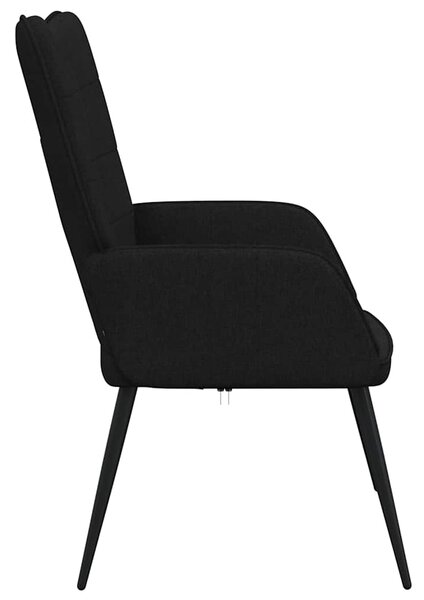 Relaxační křeslo černé textil 327947