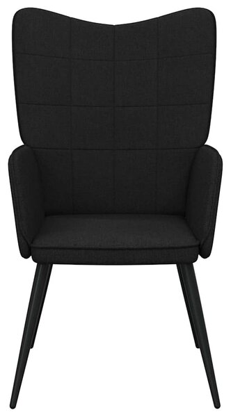 Relaxační křeslo černé textil 327947