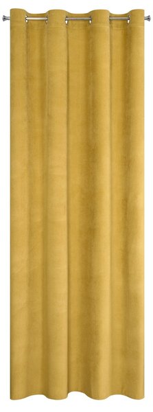 ZATEMŇOVACÍ ZÁVĚS NA KROUŽCÍCH MILO 140X250 CM ZLATÁ
