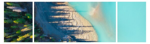 Obraz - Pohled na jezero (170x50 cm)