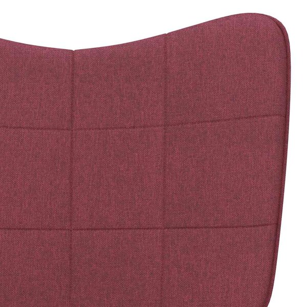 Relaxační židle vínová textil 327949