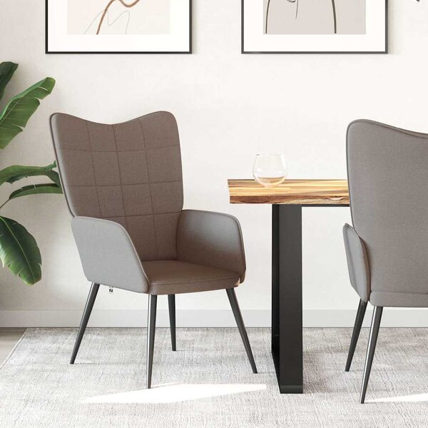 Relaxační židle taupe textil 327950