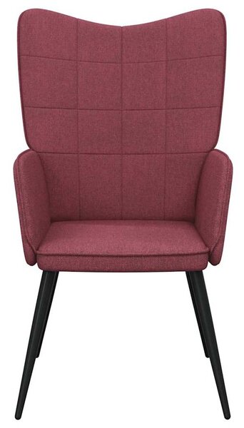 Relaxační židle vínová textil 327949