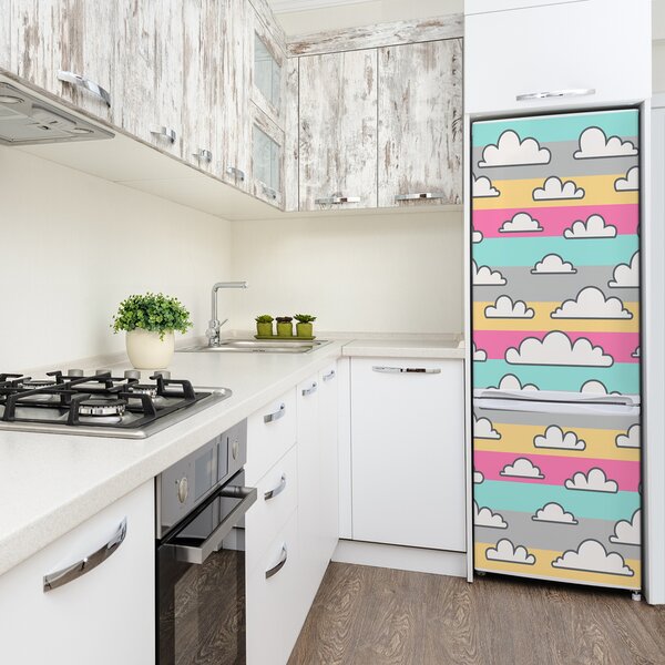 Nálepka na ledničku Mraky barevné pozadí FridgeStick-70x190-f-115066784