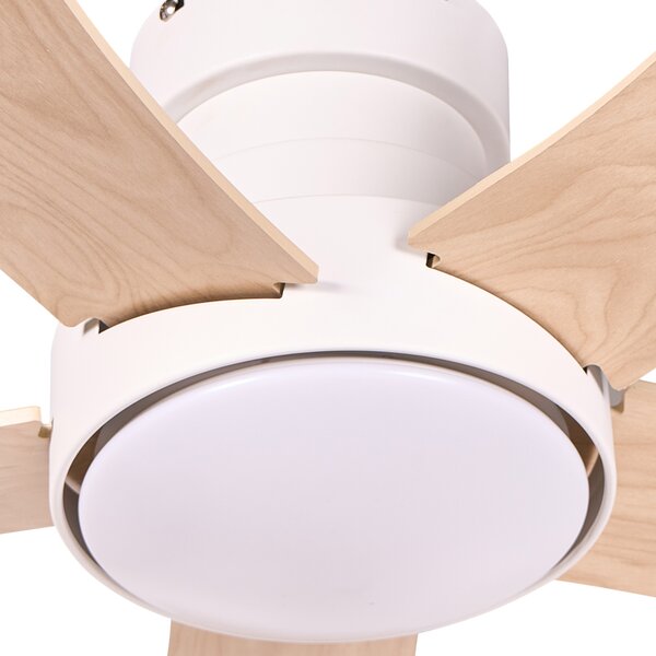 Stropní ventilátor se světlem BIVENS s dálkovým ovládáním LED Světle béžová
