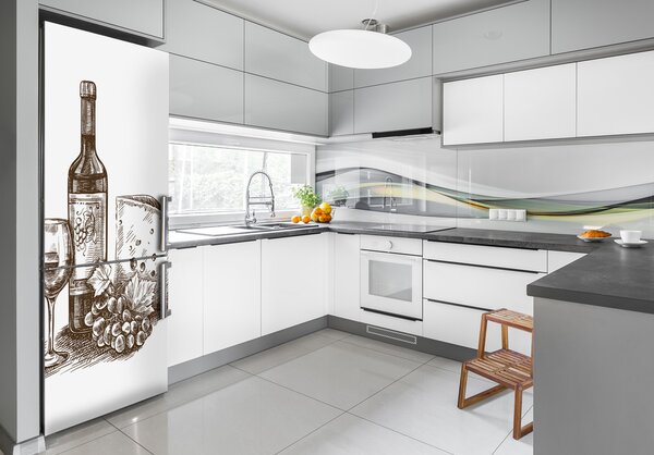 Nálepka na ledničku fototapeta Víno FridgeStick-70x190-f-115222104